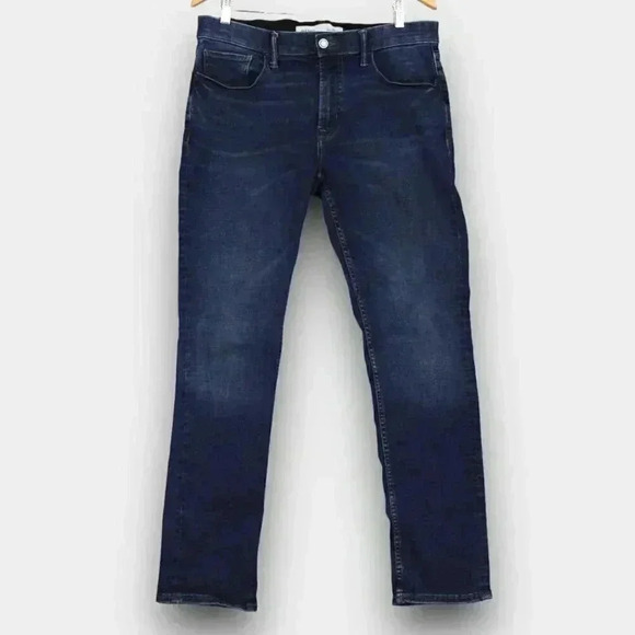 Old Navy Slim Built in Flex women's blue jean mid-rise‎ size 34 - Picture 1 of 6